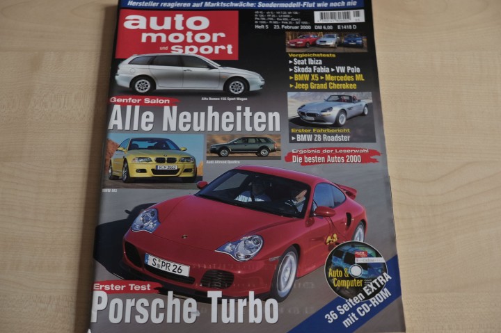 Deckblatt Auto Motor und Sport (05/2000)